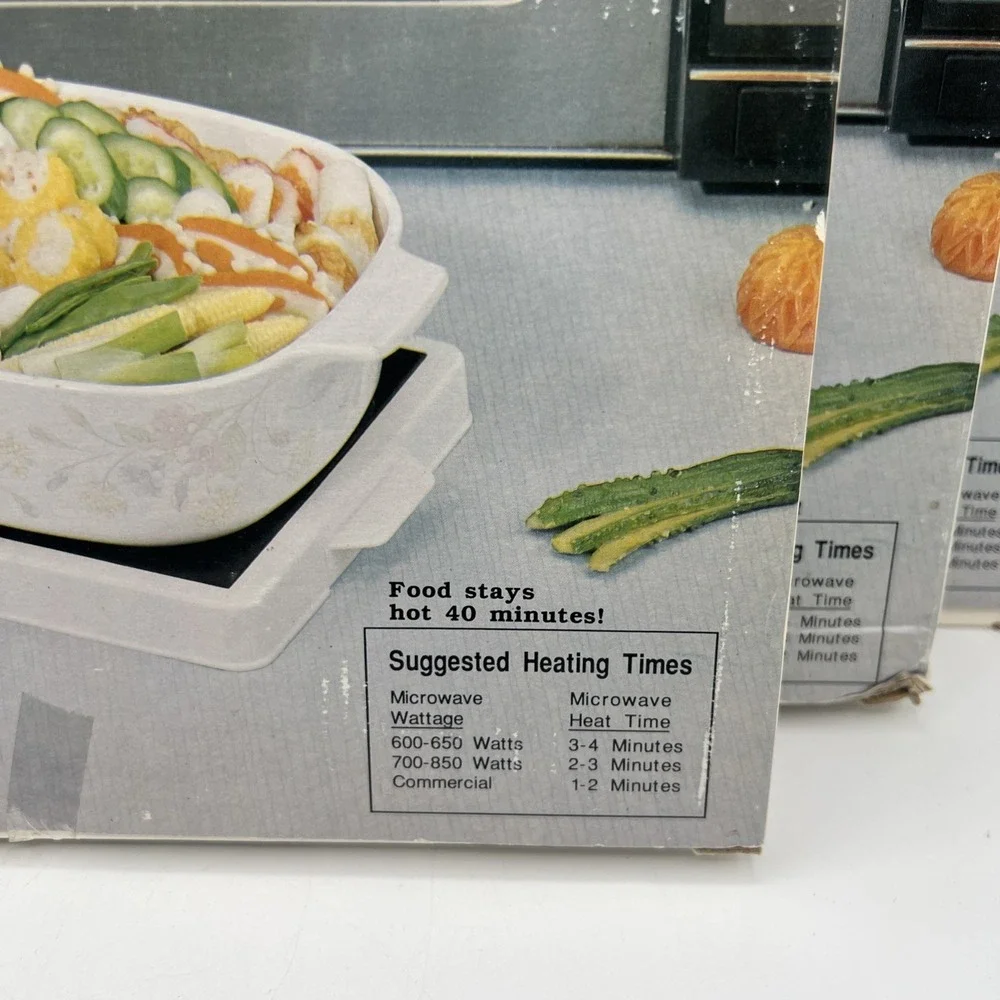 Lot Of 3‎ VTG Micro Hot Plate Microwaveable Granite Thermal Insulating Stone New